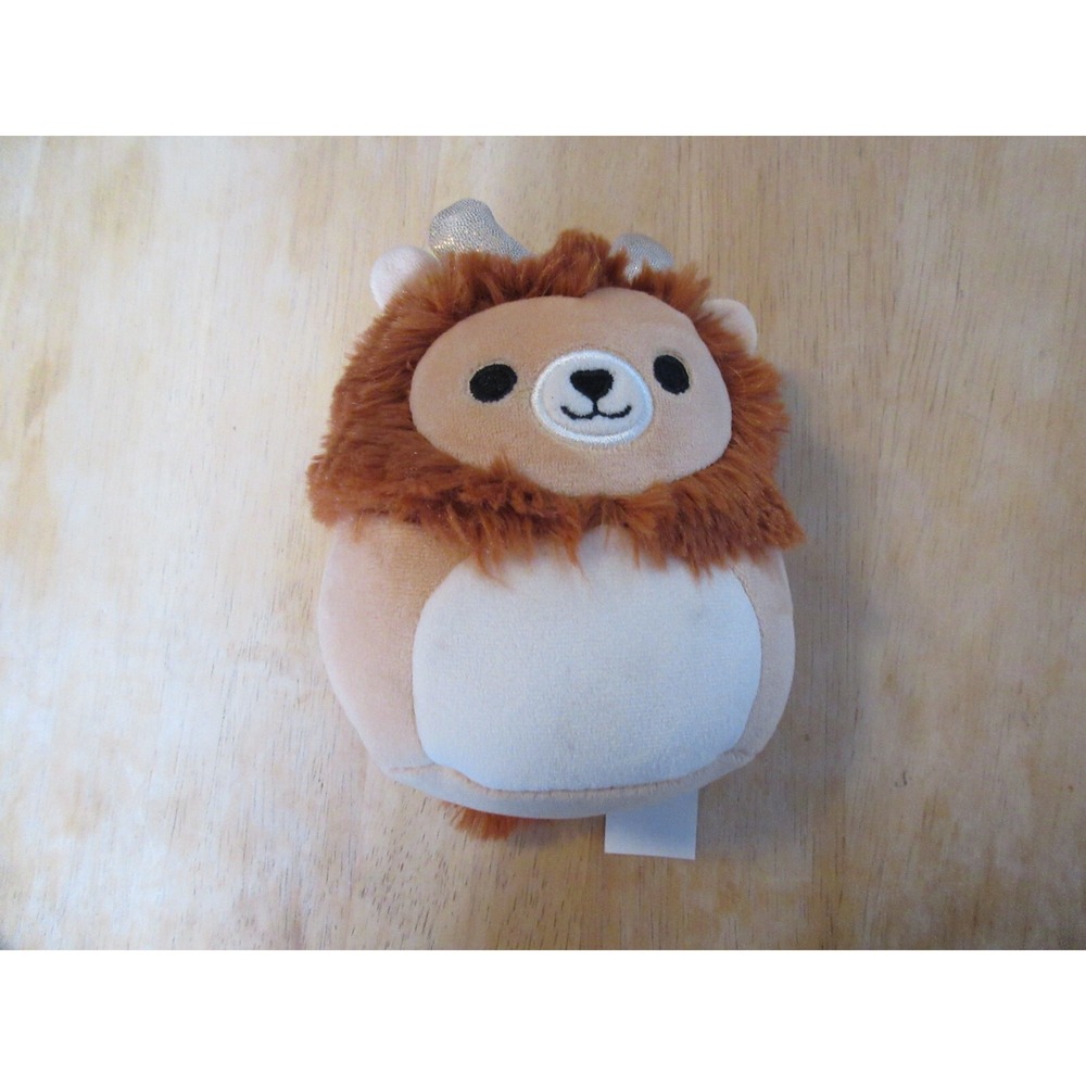 Squishmallow Francis The Lion 5" Plush Toy KellyToy Christmas Reindeer Ears